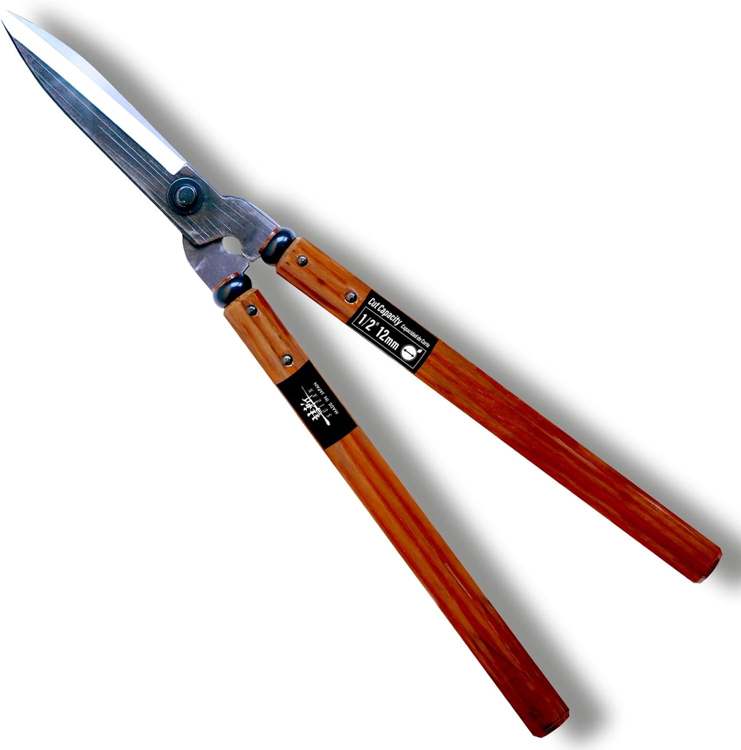 SUIZAN Japanese Hedge Shears 21.3' - Professional Garden Clippers for Precise Trimming Massage Lab