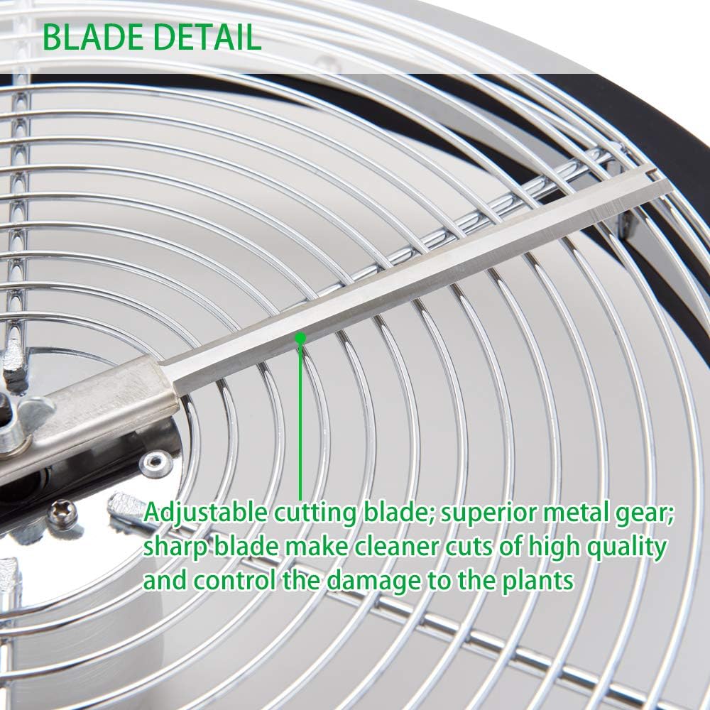 Growtent Garden 13 inch Leaf Bowl Trimmer Twisted Spin Cut for Plant Bud and Flower with Sharp Stainless Steel Blades (13 inch) Massage Lab